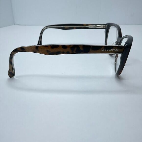 Lulu Guinness Eyeglasses Cat Eye Brn Tortoise Leopard Frames LG74 TOR 53 15 135 - Picture 4 of 6